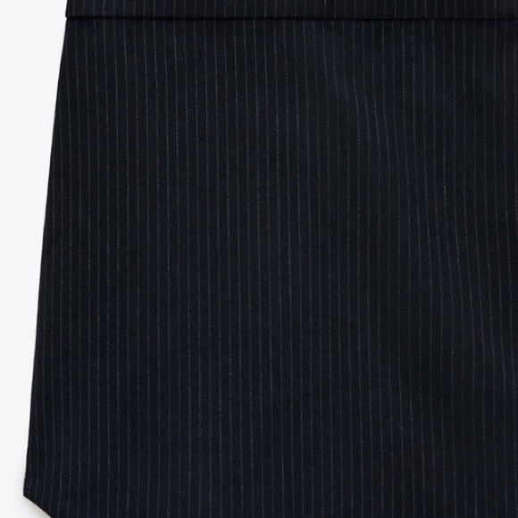 High waisted pinstripe miniskirt - Picture 7 of 9